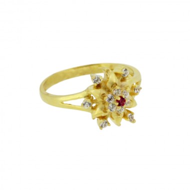 22K Gold Flower Design Ladie's Ring